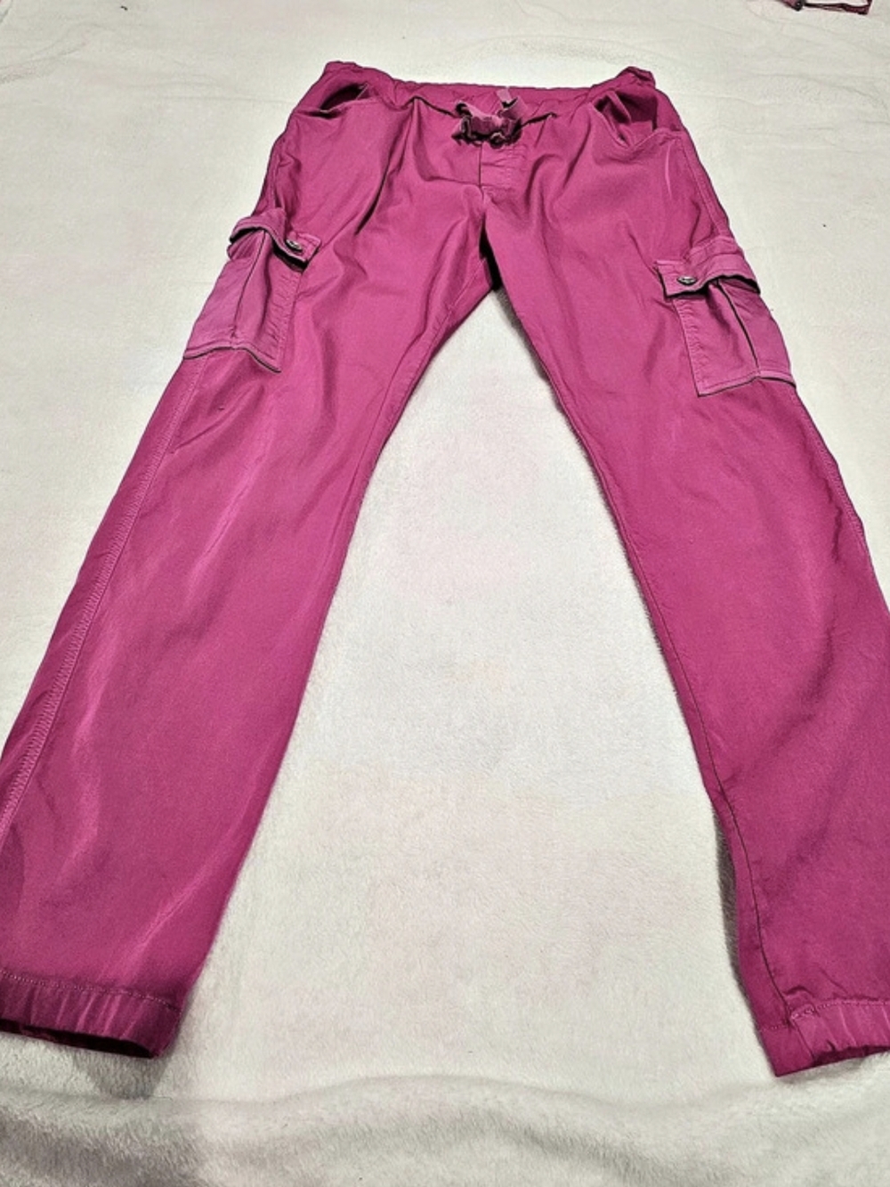 Pink Cargo Jogger Pants